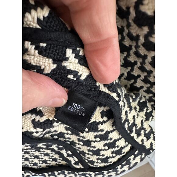 Womens Houndstooth Cropped Blazer/Jacket size 2 Linda Allard Crm/Black Classic - Picture 4 of 12